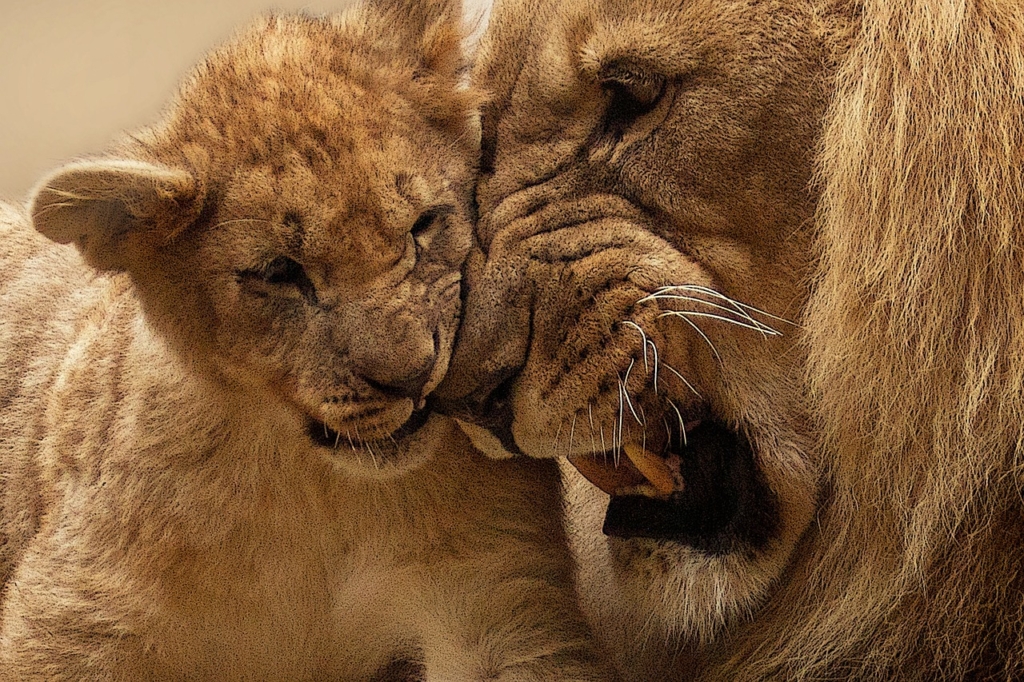 ライオンの父と子